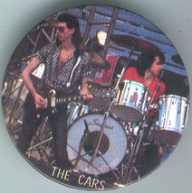 THE CARS 1982 Vintage Metal Button Ric Ocasek David Robinson Pin VG cond... - $2.95