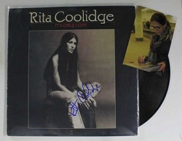 Rita Coolidge Signed Autographed &quot;It&#39;s Only Love&quot; Record Album w/ Signing Photo - £39.55 GBP