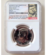 2014-D Clad 50c Kennedy 50th Anniversary High Relief NGC SP67 - £21.53 GBP