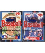 LOT OF 2 NEW & SEALED 1988 DONRUSS/LEAF BASEBALL CARDS-STAN MUSIAL PUZZLE - £7.18 GBP