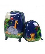 2 Pieces 12 Inch and 16 Inch Kids Carry on Suitcase Rolling Backpack Sch... - £60.53 GBP