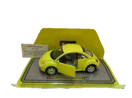 Ed&#39;s Variety Store Burago 1.18 Scale Volkswagon Beattle Color Yellow - $71.49