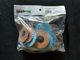 DeerFos - 3&quot; TR 24 Grit Quick Change Disc Zirconia Alumina - 25 Ea Box - $22.28