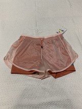 NWT Women&#39;s Small Nike Icon Clash Tempo Luxe Pink Mid-Rise Running Shorts - $18.52