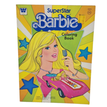 Vintage 1977 Whitman Mattel Superstar Barbie Doll Coloring Book New Old Stock - £29.75 GBP