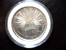Mexico 1898 Mo-A.M. Un Peso Silver Crown Lustrious With UNC-LIKE Details. - £110.71 GBP