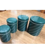 Mid Century Green and White Studio Nova Canister Set - $35.42 CAD