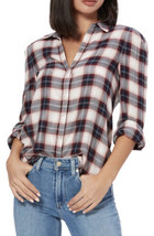 NWT Women&#39;s Paige L/S Enid Plaid Snap-Front Shirt Sz Large - $54.44