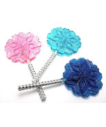 12 LARGE SNOWFLAKE LOLLIPOPS with Bling Sticks - Frozen Princess Party L... - $34.28 CAD
