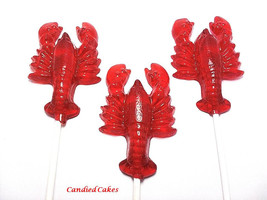 10 Lobster Lollipops - Pick Any Color And Flavor - £11.12 GBP