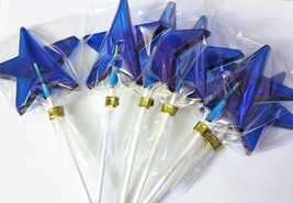 12 LARGE TEXTURED 3 1/2&quot; STAR Lollipops on a 6 or 8 Inch Stick - Available in An - £14.06 GBP