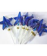 12 LARGE TEXTURED 3 1/2&quot; STAR Lollipops on a 6 or 8 Inch Stick - Availab... - $24.68 CAD