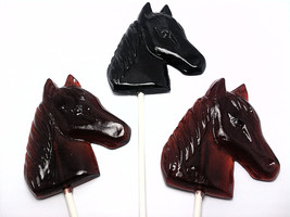 12 Large Horse Lollipops - Any Color And Flavor - £12.67 GBP