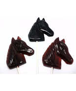 12 LARGE HORSE LOLLIPOPS - Any Color and Flavor - $21.93 CAD