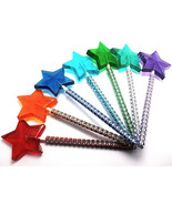 10  STAR WAND LOLLIPOPS with Bling Sticks - Bridal Shower Favors, Cinder... - $299.89 MXN