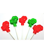 12 CANDY CANE with BOW Lollipops - Stocking Stuffers, Holiday Favors - £11.05 GBP
