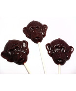 12 OPAQUE MONKEY LOLLIPOPS - Hard Candy Lollipops- Select any color and ... - $19.19 CAD
