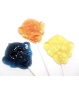 12 MONKEY LOLLIPOPS -Hard Candy Lollipops- Select any color and flavor - $19.19 CAD