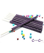 16 - ROYAL PURPLE Cake Pop Bling Sticks - Free US Shipping - $11.99