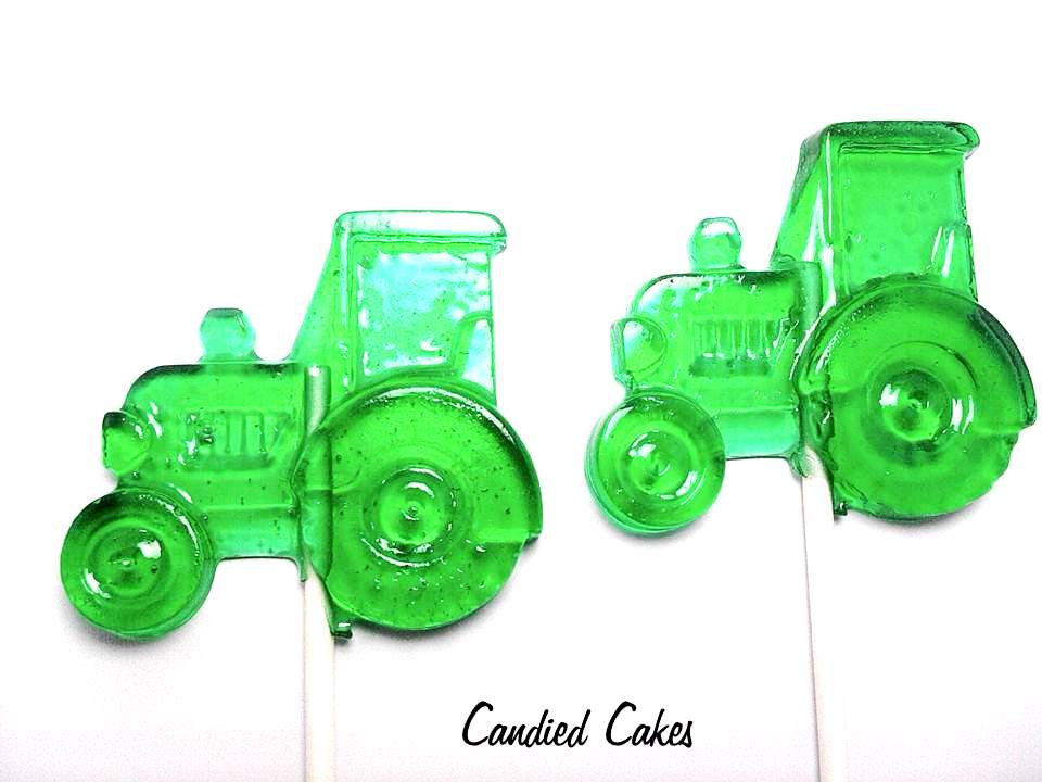 Primary image for 10 TRACTOR LOLLIPOPS - Pick Any Color and Flavor