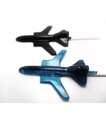 12 LARGE JET PLANE Lollipops - Pick Any Color and Flavor - £15.00 GBP
