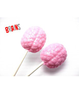 12 BRAIN LOLLIPOPS - Hard Candy Lollipops - £11.25 GBP