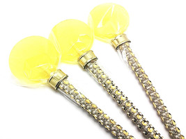 12 YELLOW HARD CANDY Lollies - Matching Faux Rhinestone Stick, Wedding and Brida - £15.18 GBP