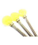12 YELLOW HARD CANDY Lollies - Matching Faux Rhinestone Stick, Wedding a... - $26.05 CAD