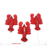100  LOBSTER LOLLIPOPS - Wedding Favors - Select up to 3 colors and 3 fl... - £84.44 GBP