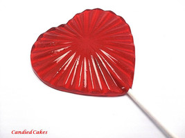 12 Large Radiant Heart Lollipops - £13.58 GBP