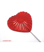 12 LARGE RADIANT HEART Lollipops - $23.31 CAD