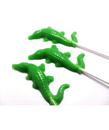 12 SOLID ALLIGATOR LOLLIPOPS - Hard Candy - $20.56 CAD
