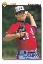 Chris Haney #662 - Expos 1992 Upper Deck Baseball Trading Card - £0.77 GBP