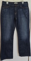 Womens 14M Levi&#39;s Low Boot Cut 545 Indigo Blue Distressed Denim Jeans - $18.81