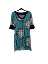 Women’s Tracy Negoshian Blue Resort Floral Dress Ruffle Sleeves Size Medium - £17.31 GBP