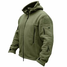 Men&#39;s   Outdoor  Warm Thicken Hooded Fleece Jacket Outdoor Adventure Jacket Coat - £69.97 GBP