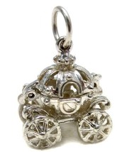 Welded Bliss Sterling 925 Silver Cinderella Pumpkin Carriage Charm Opening To Sh - £23.50 GBP