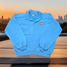 Crazy Shirts Hawaii Vintage San Diego Rugby Polo Mens Sz Large Teal Made... - $22.28