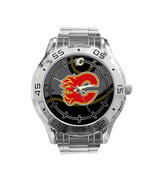 Calgary Flames NHL Stainless Steel Analogue Men’s Watch Gift - £23.59 GBP