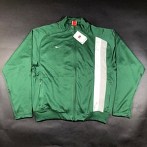 Nike Boys Youth S Dark Green Warm Up Jacket Striped Soccer Full Zip Fit Dry NWT - £20.70 GBP