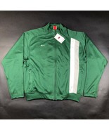 Nike Boys Youth S Dark Green Warm Up Jacket Striped Soccer Full Zip Fit ... - £21.04 GBP