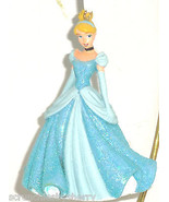Disney Princess Cinderella Ornament Christmas Holiday Figural Blue Gown New - £23.56 GBP