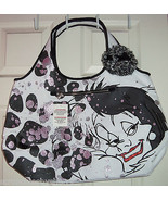 Disney Cruella De Vil Tote Bag 101 Dalmatians Villains Theme Parks New - £63.55 GBP