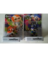 Nintendo Amiibo SPLATOON Inkling Boy and Girl Set Wii U 3DS US Version New - £19.39 GBP