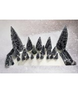 LEMAX Village Flexible Hedgerow Shrubs Bottle Brush Trees Lot of 25 VIntage - $955.77 MXN