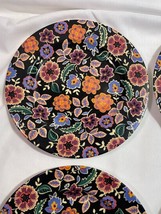 Set of 4 Living Quarters Carson Pirie Colorful Floral Salad Plates Birmi... - £19.26 GBP