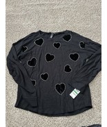 inc international concepts Black Hearts Beaded Valour Pull Over Sweater ... - €20,19 EUR