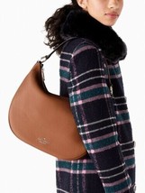 NWB Kate Spade Weston Brown Leather Large Shoulder Bag K8453  $399 Dust Bag FS - £136.49 GBP