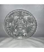 ANCHOR Hocking EAPG Star of David Starburst 6 3/4 Inch 3 Footed Glass Bowl - $29.99