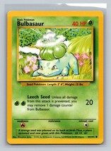 Pokemon Bulbasaur Base Set #044/102 Unlimited Common - £1.56 GBP